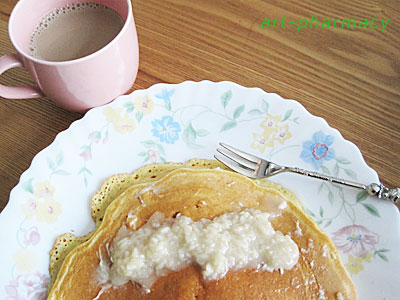 発酵食品の甘酒をホットケーキに♪